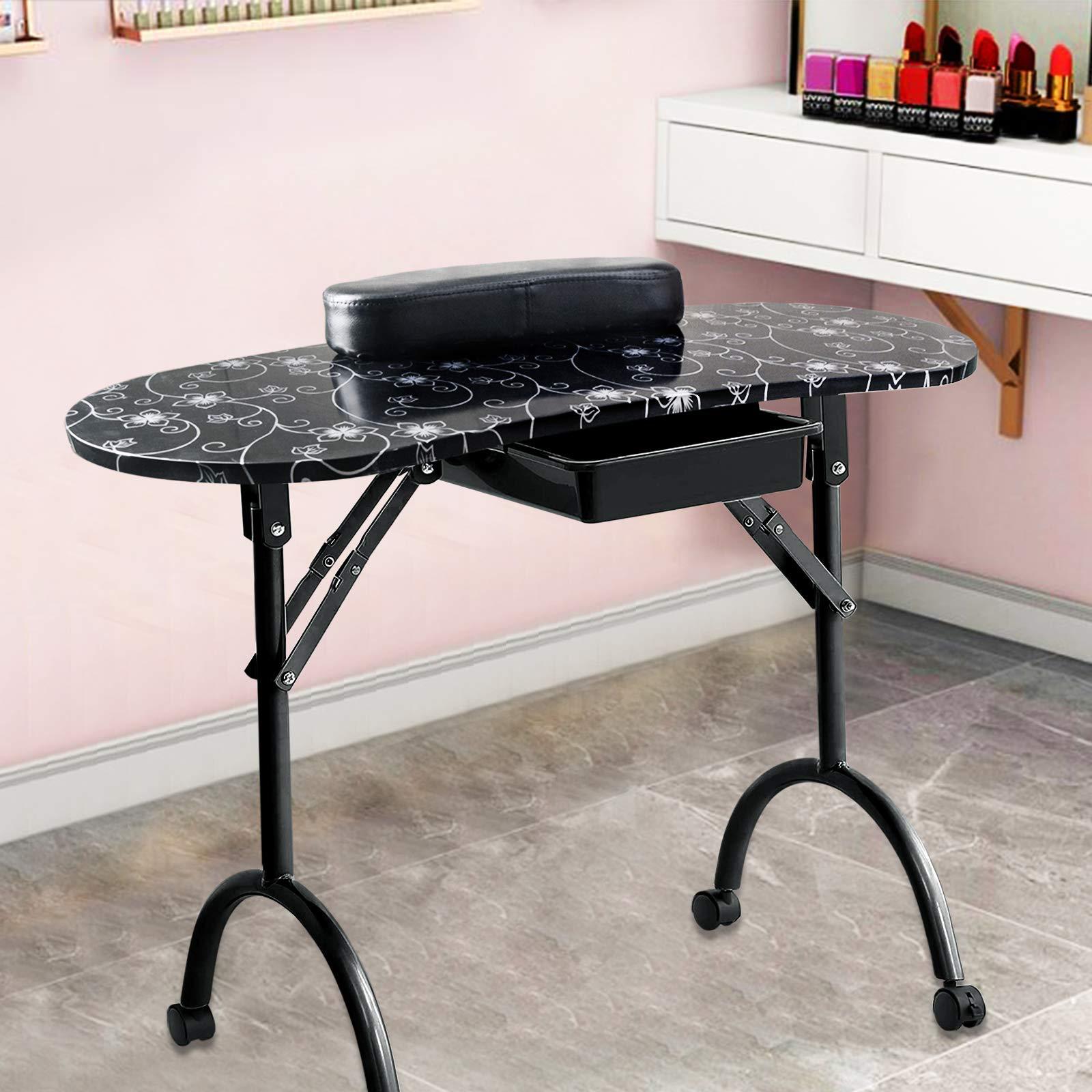 Workbench Portable Fold - Pattern manicure table Modern simple manicure