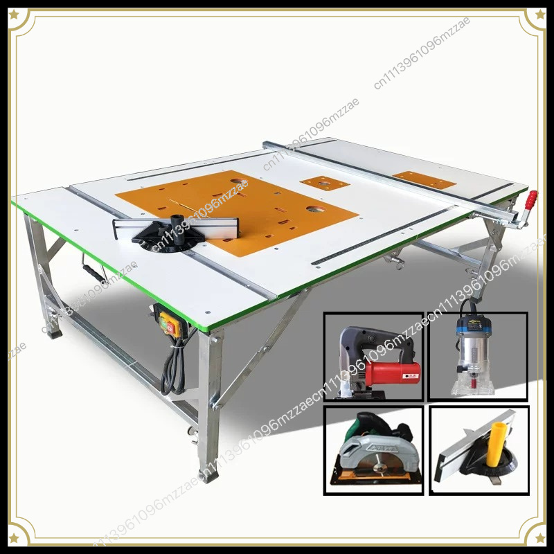 Workbench Portable Fold - Small Multifunctional Push Table Saw Precision