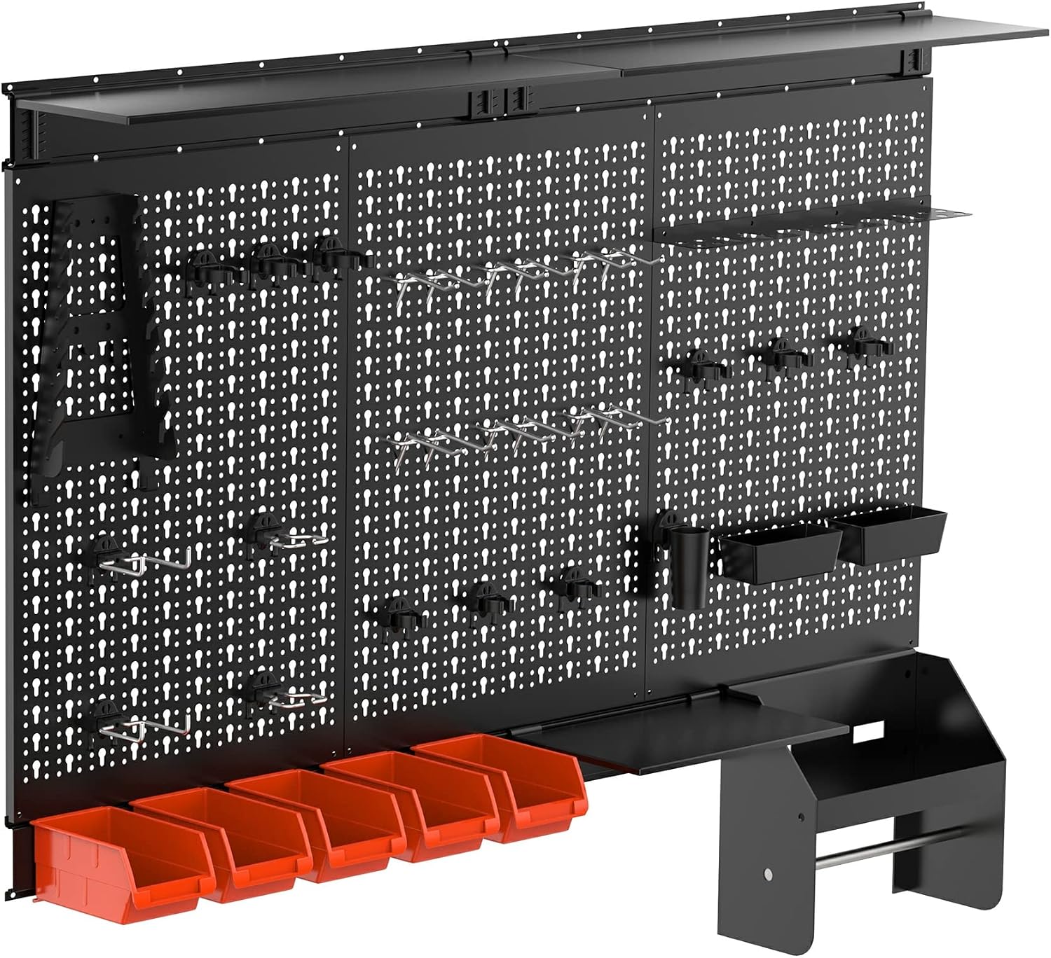 Metal Pegboard Wall Organizer  - Workshop Tools Hanging ulasan dan harga
