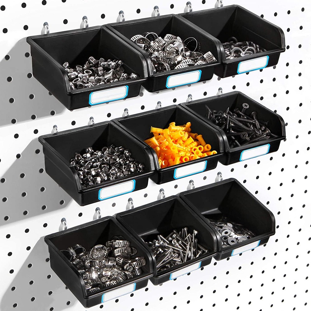 1/6 Sets Pegboard Bins with Ho - Workshop Tools Rack ulasan dan harga
