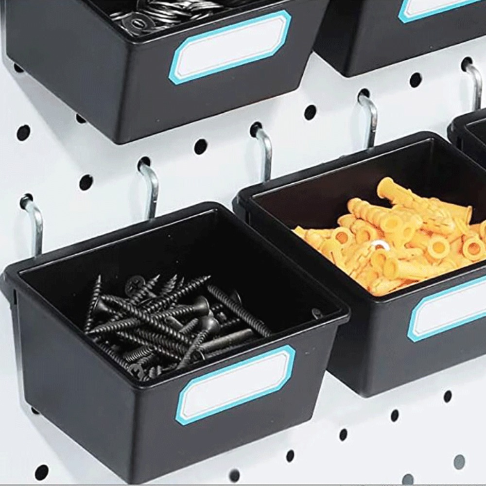 1/6 Sets Pegboard Bins with Ho - Workshop Tools Rack ulasan dan harga