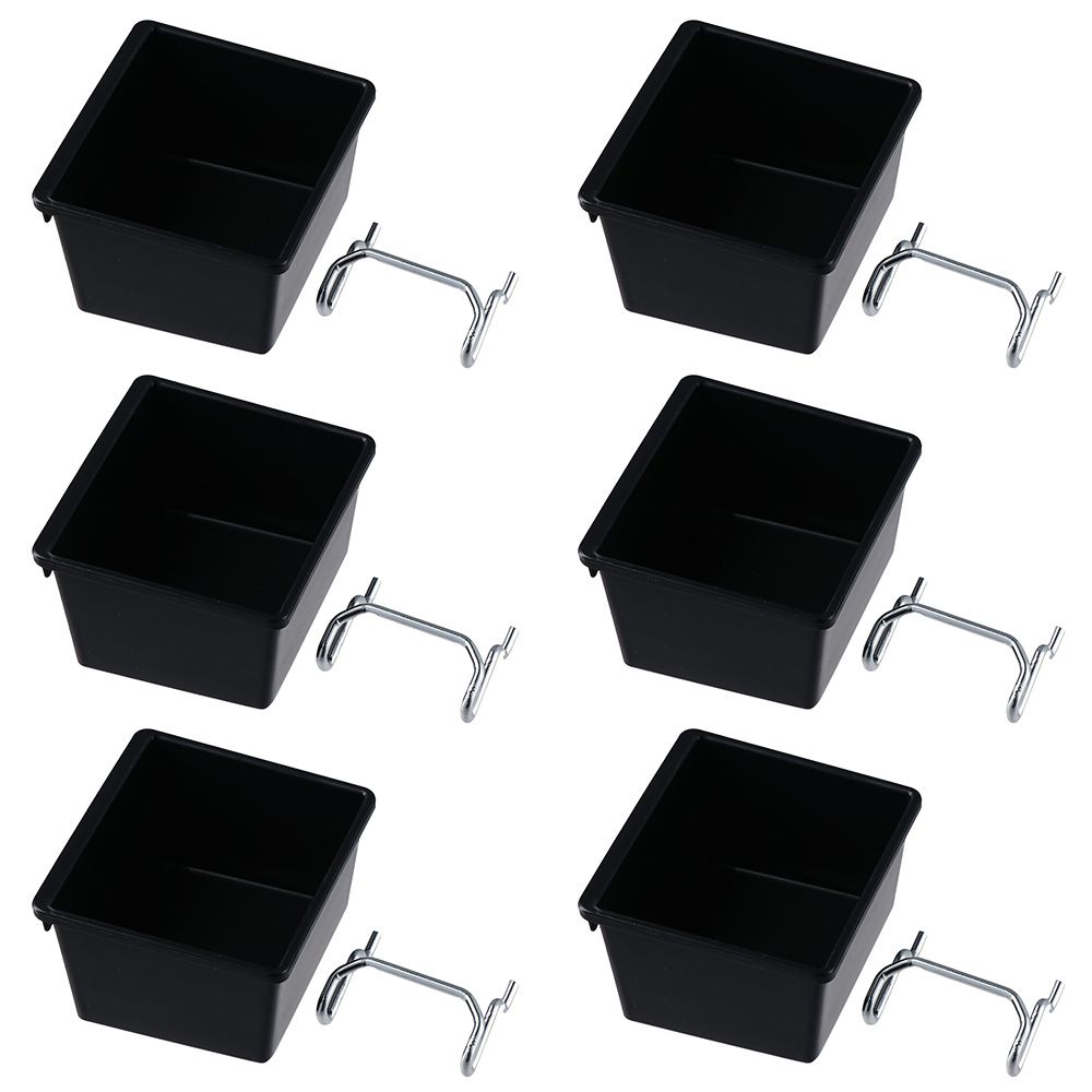 1/6 Sets Pegboard Bins with Ho - Workshop Tools Rack ulasan dan harga