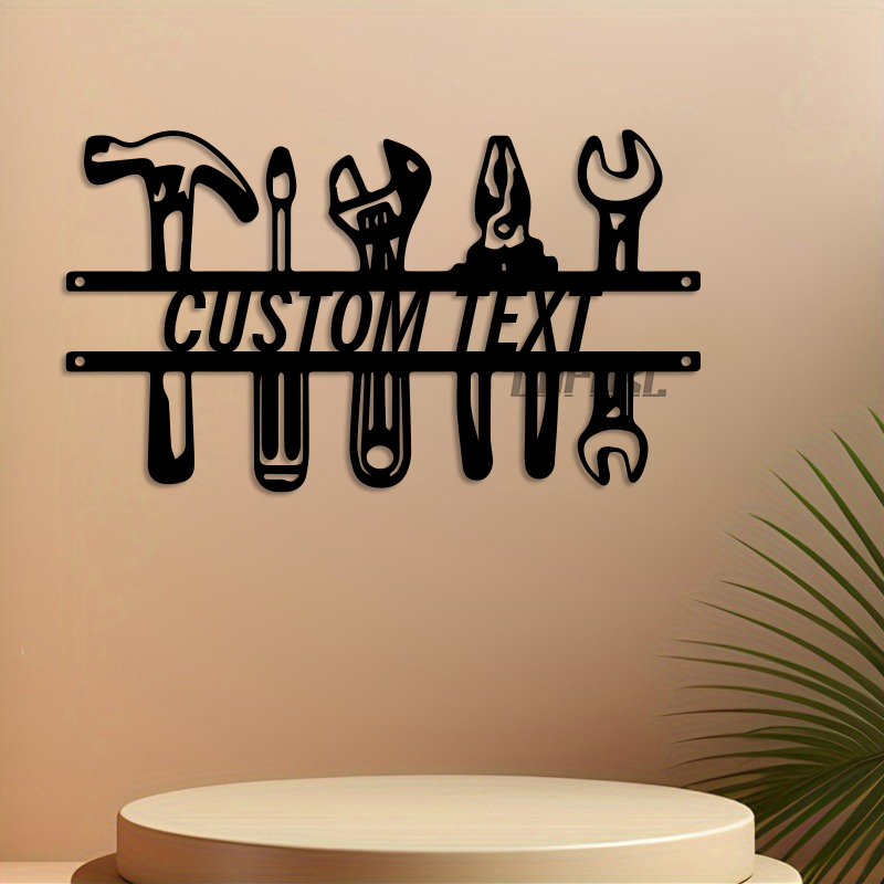 DIY Industrial Style Iron Wall - Workshop Tools With Name ulasan dan harga