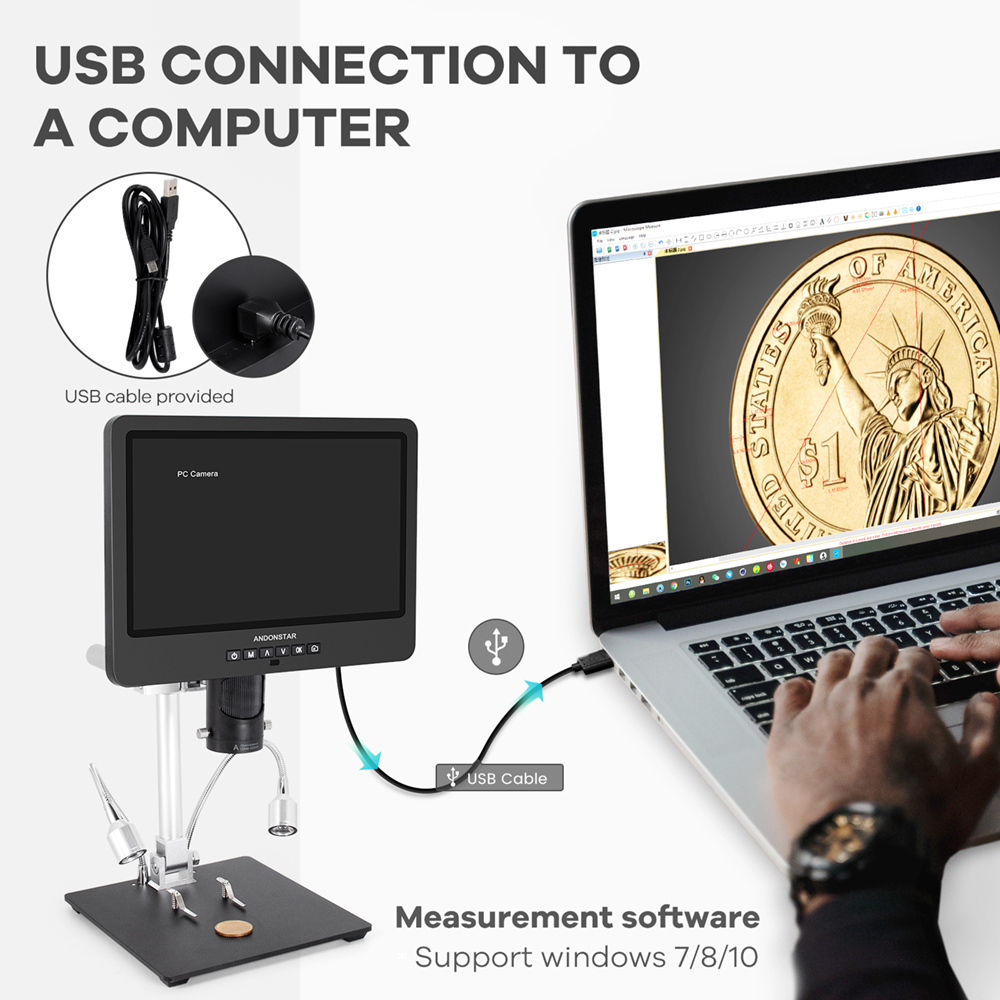 Andonstar Trinocular HDMI USB  - Tools For Electronic Workshop ulasan dan harga