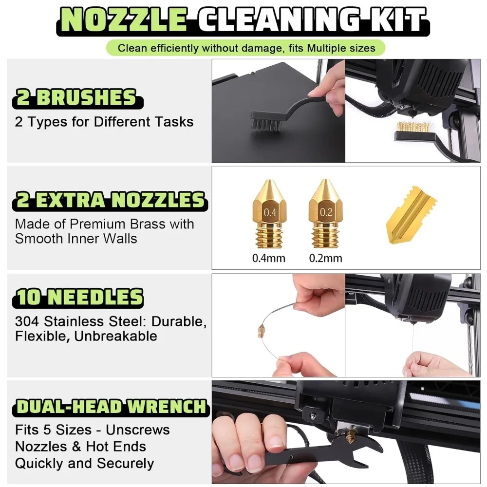 34pcs 3D Printer Tools Kit Noz - Tools Vape ulasan dan harga