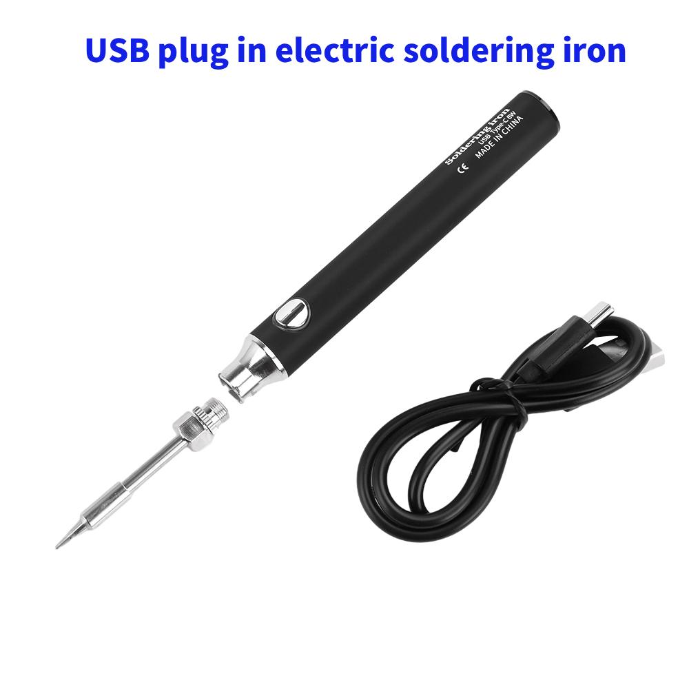 Mini USB Type-C Soldering Iron - Tools For Electronic Workshop ulasan dan harga