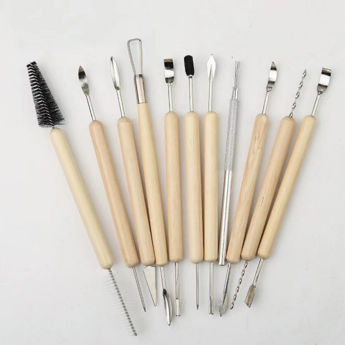 1SET Pottery Clay Sculpting Mo - Chisel Set Wood ulasan dan harga