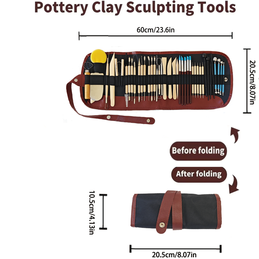 Pottery Clay Sculpting Tools K - Chisel Set Wood ulasan dan harga