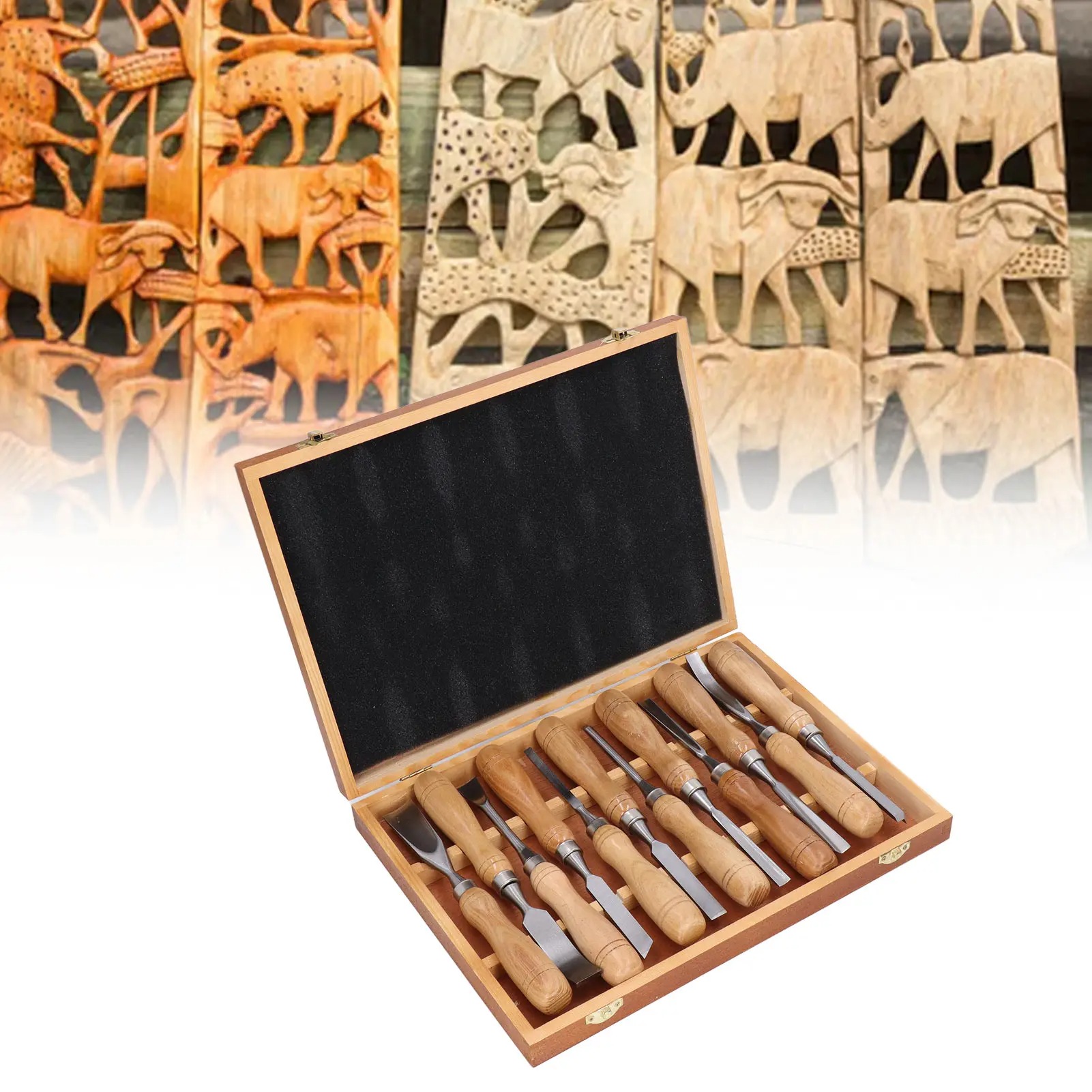 12Pcs/Set Wood Carving Tools,C - Chisel Set Wood ulasan dan harga