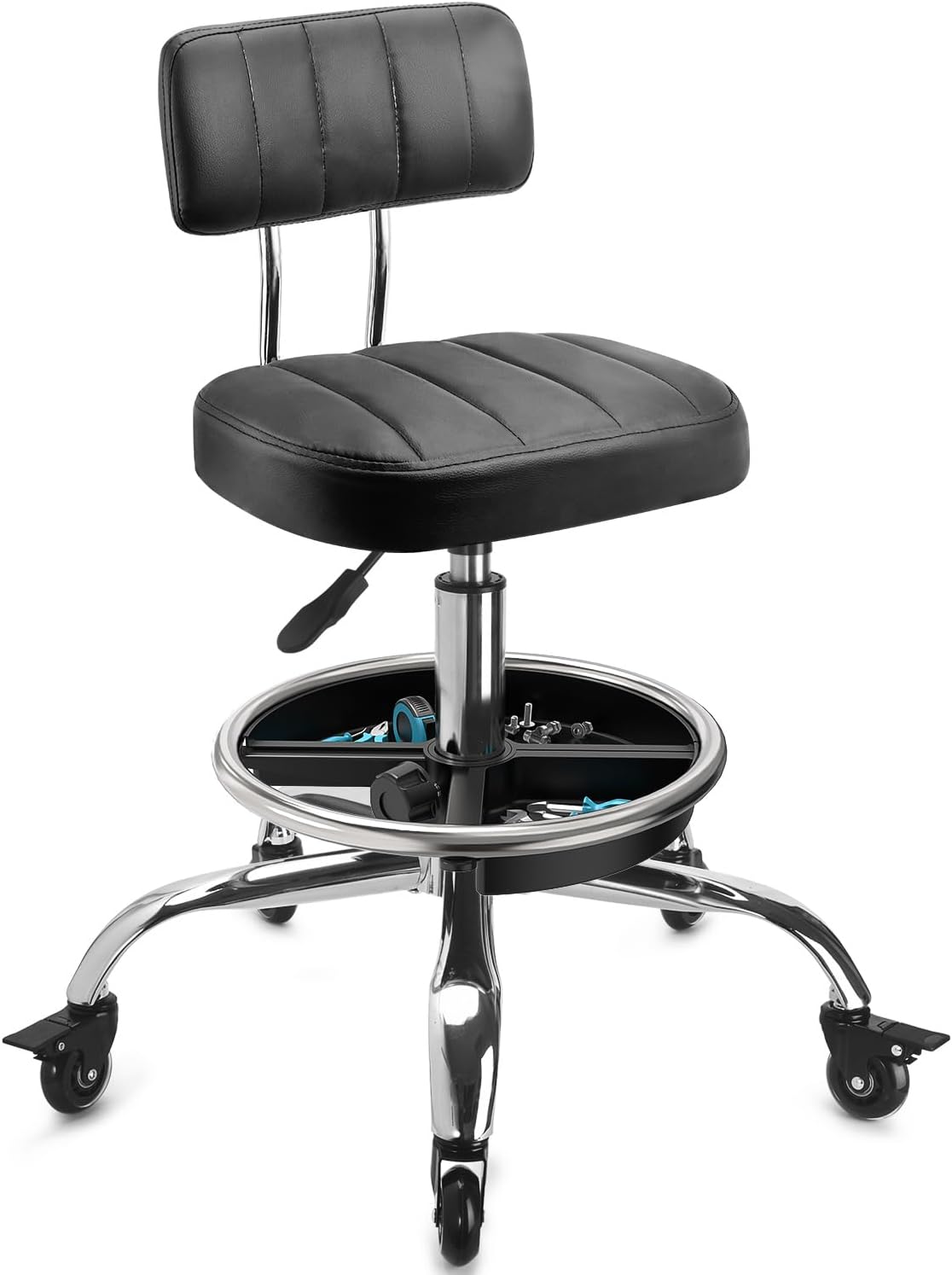Garage Mechanic Stool With Bac - Tools In Mechanic Workshop ulasan dan harga