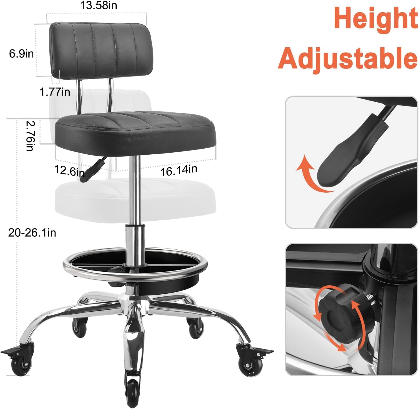 Garage Mechanic Stool With Bac - Tools In Mechanic Workshop ulasan dan harga