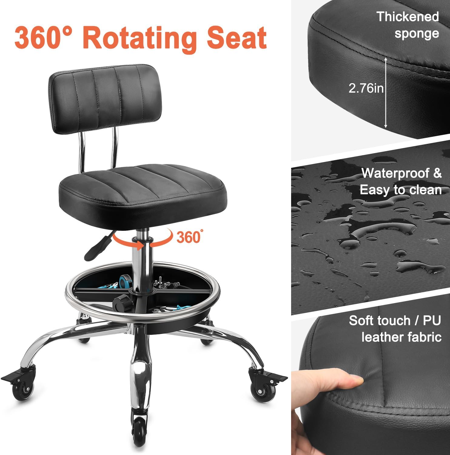 Garage Mechanic Stool With Bac - Tools In Mechanic Workshop ulasan dan harga