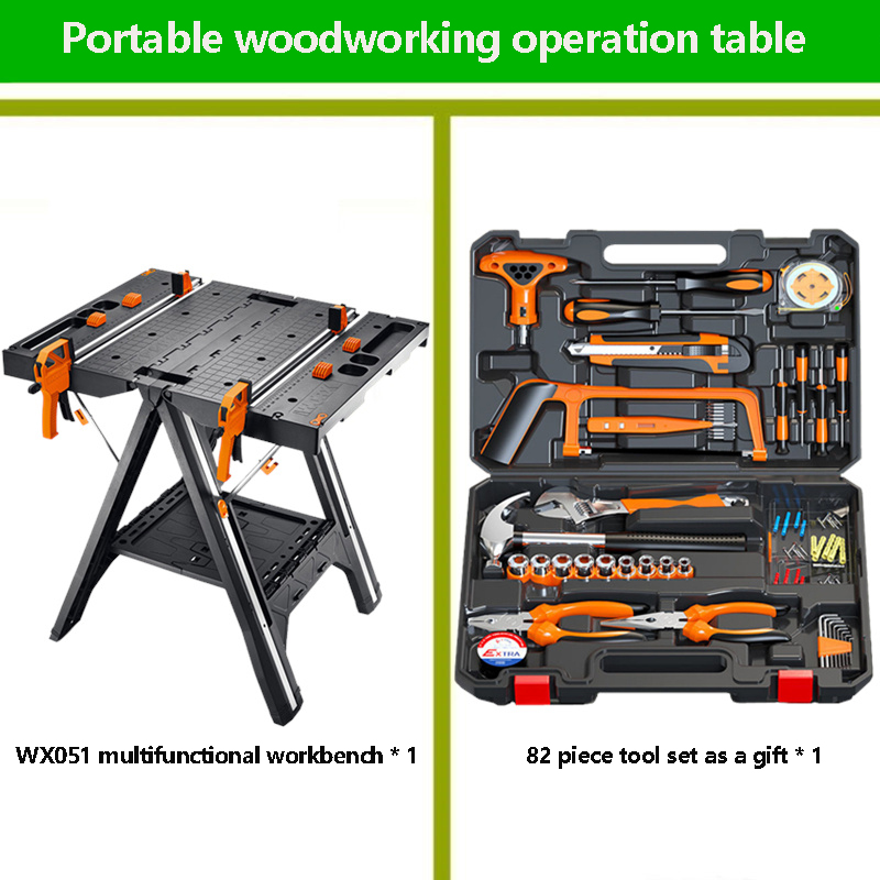 WX051 Mobile Portable Woodwork - Workbench Portable Fold ulasan dan harga