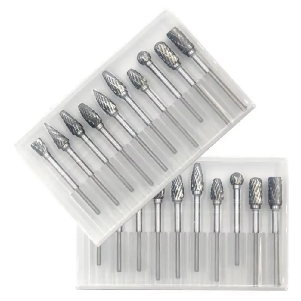 10PCS Carbide Rotary Burr Set  - Chisel Set Wood ulasan dan harga