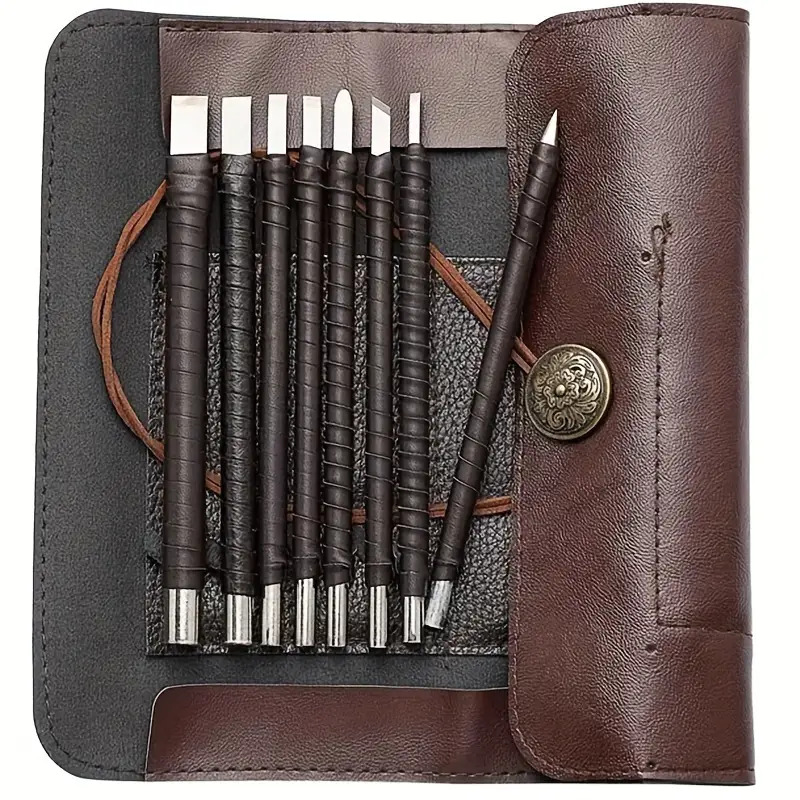 ‌8pcs Tungsten Steel Carving C - Chisel Set Wood ulasan dan harga