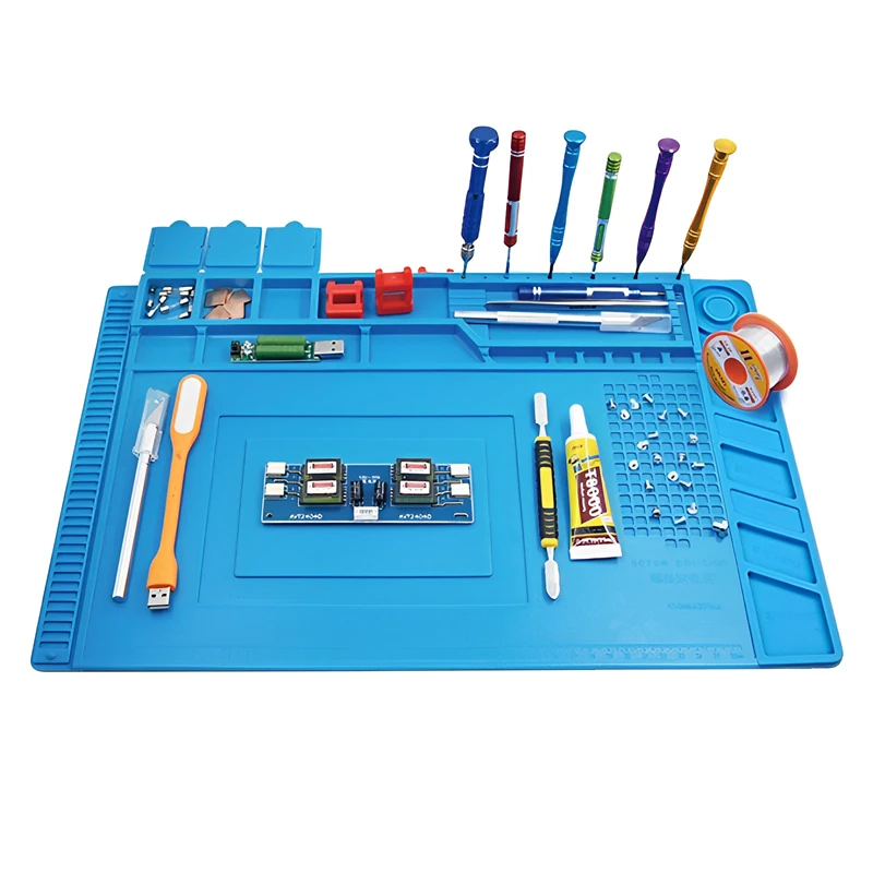Silicone Soldering Mat ESD Ant - Tools For Electronic Workshop ulasan dan harga