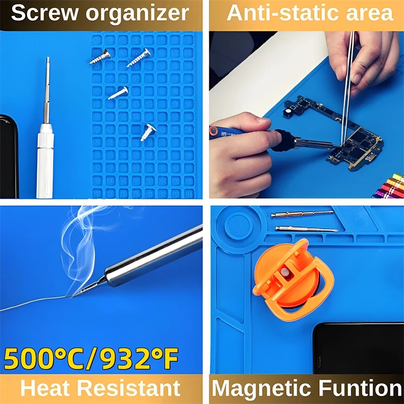 Silicone Soldering Mat ESD Ant - Tools For Electronic Workshop ulasan dan harga