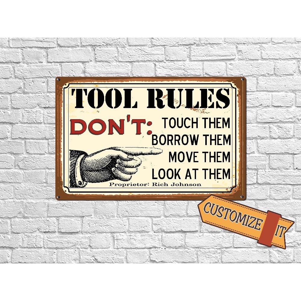 1pc Customizable Tool Rules Me - Workshop Tools With Name ulasan dan harga